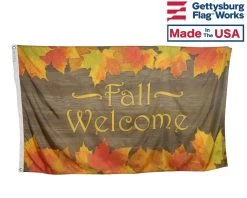 Fall Welcome Flag - 3x5'