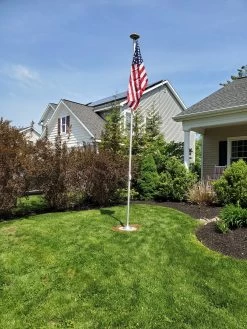 20' Economy Sectional Flagpole -Flags and Banners Store ferro install 20 sectional