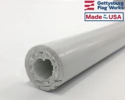 Fiberglass Pole 11 Fiberglass Pole -Flags and Banners Store fiberglass flagpole white c