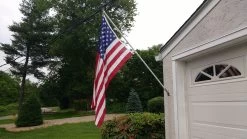 Fiberglass Pole 14 Fiberglass Pole -Flags and Banners Store fiberglass pole w american flag on garage