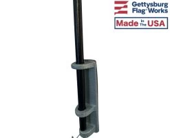 Adhesive Flag Holder For Gravestone Memorials 19 Adhesive Flag Holder For Gravestone Memorials -Flags and Banners Store flag holder silver 6