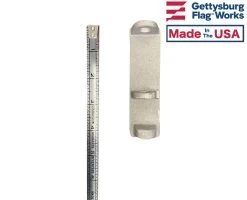 Adhesive Flag Holder For Gravestone Memorials 26 Adhesive Flag Holder For Gravestone Memorials -Flags and Banners Store flag holder silver w measuring tape