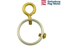 Gold Aluminum Ring With Eye Bolt