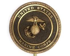 Marine Corps Bronze Grave Marker (Premium 6") -Flags and Banners Store grave marine corps marker