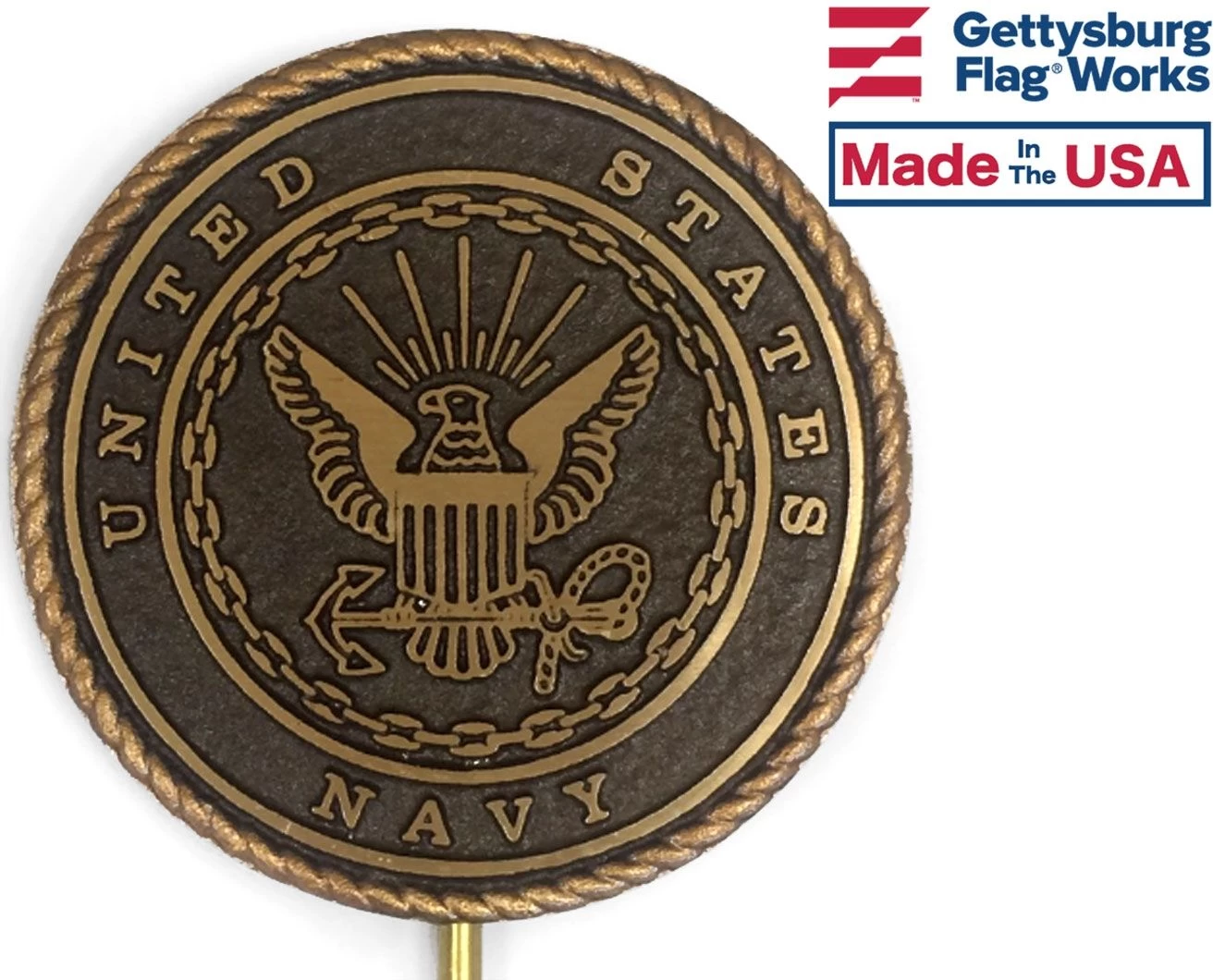 Navy Grave Marker - Choose Options 1 Navy Grave Marker - Choose Options