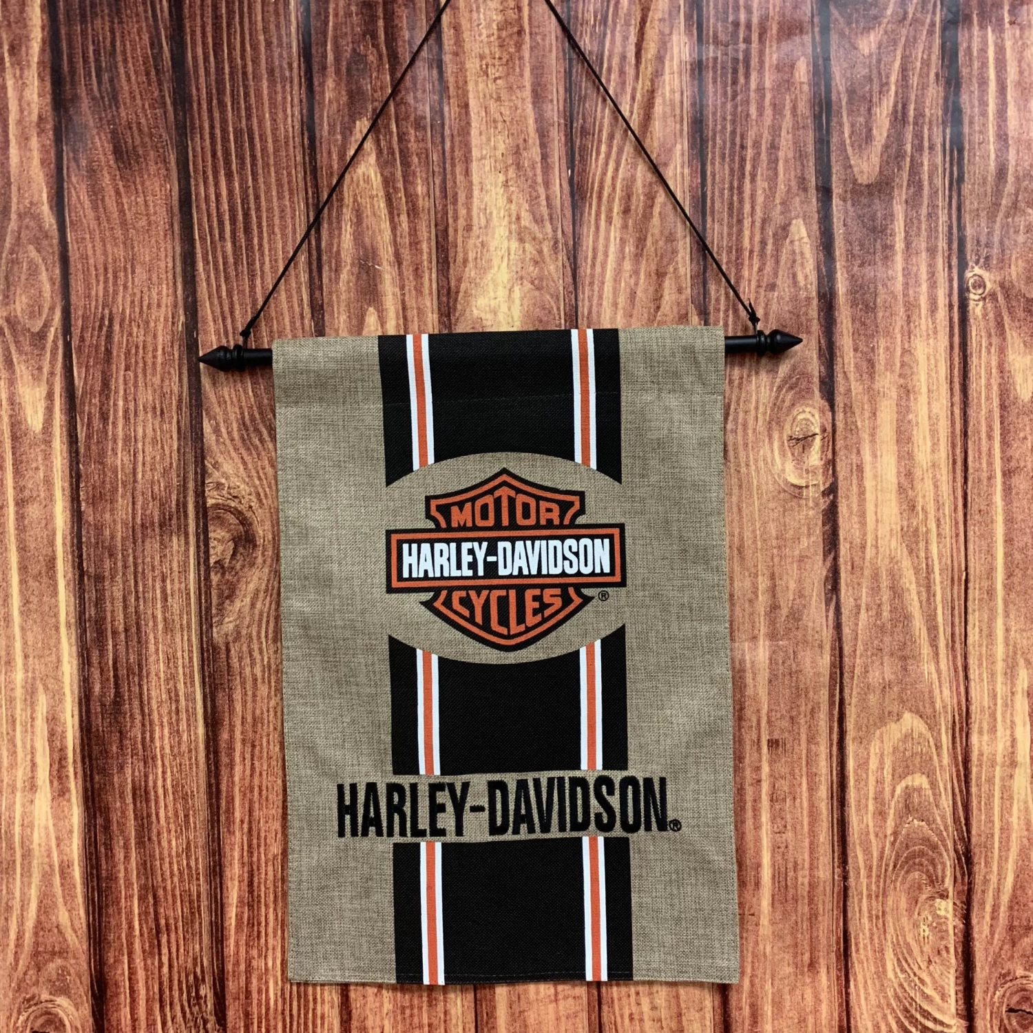 VINTAGE HARLEY-DAVIDSON BANNER-11X15" 1 VINTAGE HARLEY-DAVIDSON BANNER-11X15"