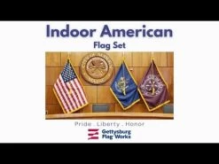 American Flag With Fringe - Indoor And Parade -Flags and Banners Store hqdefault 3 5