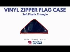 Vinyl Zipper Flag Case, Soft Plastic Triangle -Flags and Banners Store hqdefault 4