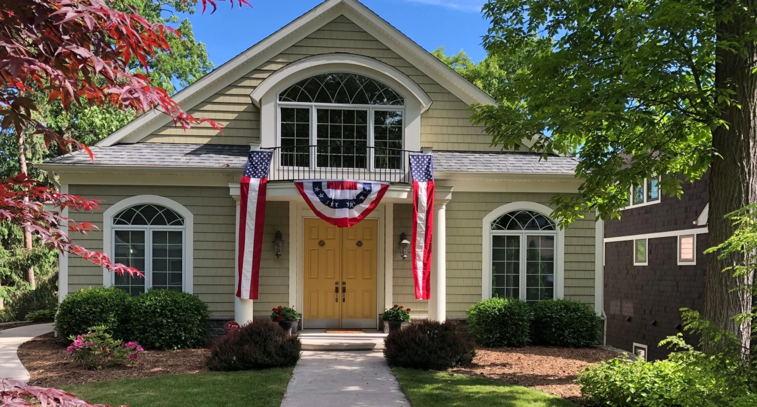 American Flag Pulldown With 3 Stripes 2 American Flag Pulldown With 3 Stripes - Image 2