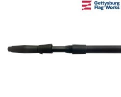 Superflex Telescoping Flagpole - Choose Options -Flags and Banners Store img 7796 black pole