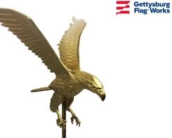 Flying Eagle Ornament Topper - Gold Or Silver -Flags and Banners Store img 7813 eagle