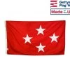 Marine Corps General (4 Star) - USMC Officer Indoor Flag - Choose Options