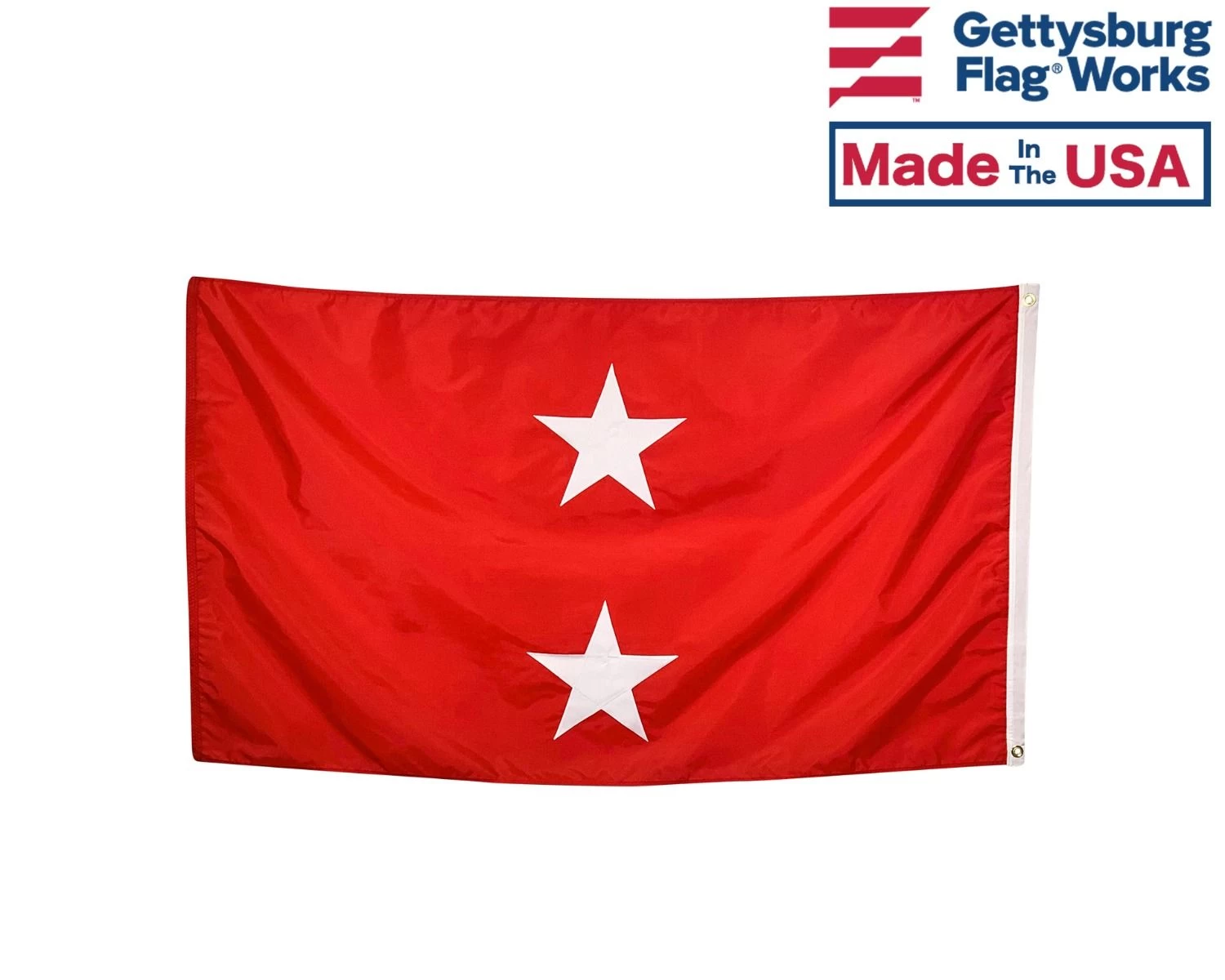 Marine Corps Major General (2 Star) - USMC Officer Indoor Flag - Choose Options 2 Marine Corps Major General (2 Star) - USMC Officer Indoor Flag - Choose Options - Image 2