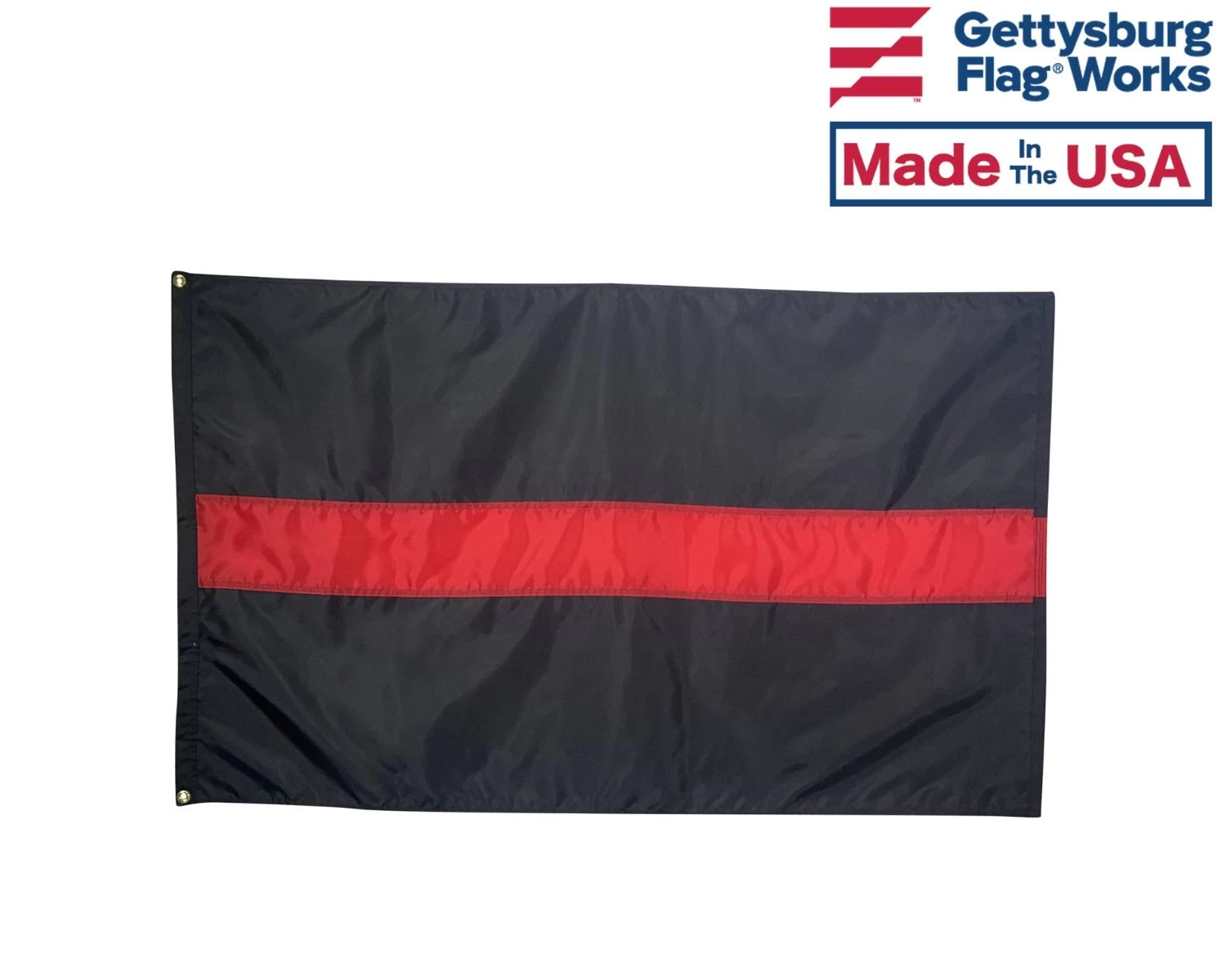 THIN RED LINE FIREMAN'S FLAG, TRADITIONAL 3 STRIPE 1 THIN RED LINE FIREMAN'S FLAG, TRADITIONAL 3 STRIPE