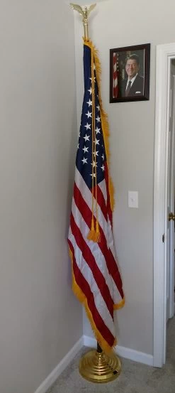 American Indoor Flag Set -Flags and Banners Store indoor flag display 1