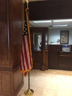 American Indoor Flag Set -Flags and Banners Store indoor flag set 8 foot in bank 1