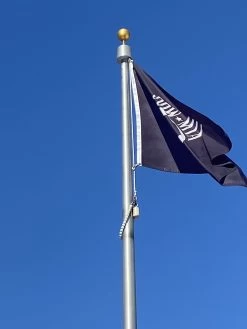 Easy Order Aluminum Flagpole-25', Internal Halyard