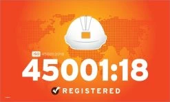 ISO 45001:18 Occupational Health & Safety Flag