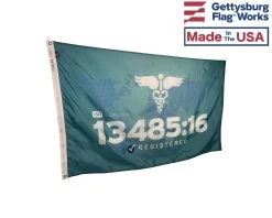 ISO 13485:2016 Flag 7 ISO 13485:2016 Flag -Flags and Banners Store iso 13485 side