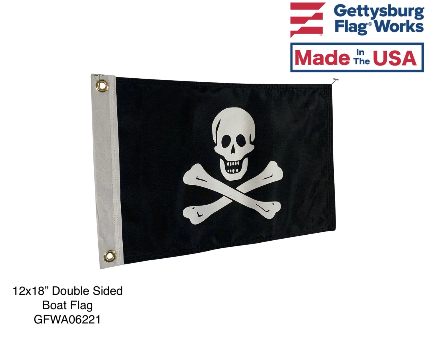 Jolly Roger Pirate Flag - Choose Options 2 Jolly Roger Pirate Flag - Choose Options - Image 2