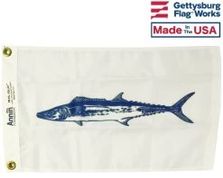 King Mackerel Flag - 12x18"