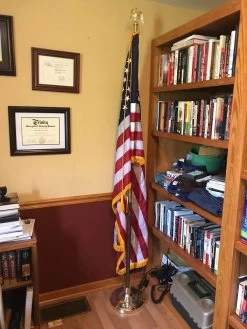 American Indoor Flag Set -Flags and Banners Store laib rick customer photo american indoor flag set