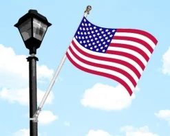 Light Pole Flags & Street Pole Flag Sets -Flags and Banners Store lightpoleusaflags single