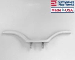 Light-Duty Cast Aluminum Cleat -Flags and Banners Store lightweight white cleat b