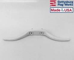 Light-Duty Cast Aluminum Cleat -Flags and Banners Store lightweight white cleat c