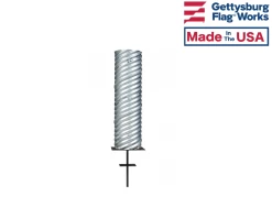 Ground Sleeves With Steel Lightning Spike