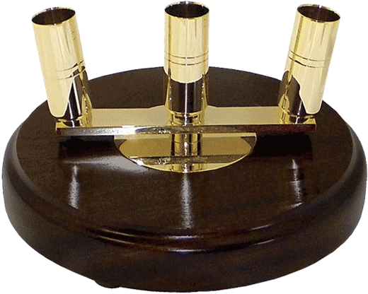 Signature Mahogany Floor Stand Three Hole 2 Signature Mahogany Floor Stand Three Hole - Image 2