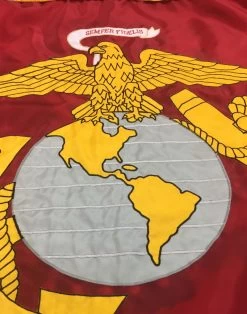 U.S. Marine Corps Applique Flag, 3x5 -Flags and Banners Store marine globe