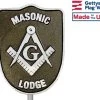 Masonic Grave Marker-Aluminum