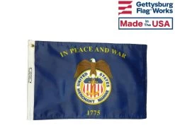 Merchant Marine Motorcycle Flag -12x18"