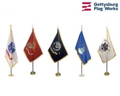 All Military Branches (5 Branches) Indoor Flag Sets