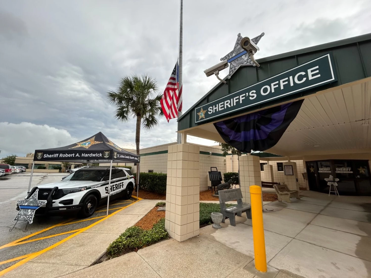 Pleated Mourning Fan, Sewn Nylon Stripes 3 Pleated Mourning Fan, Sewn Nylon Stripes - Image 3