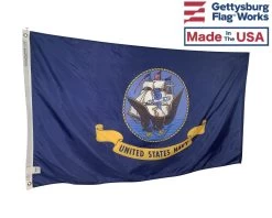 US Navy Flag - Official Seal 16 US Navy Flag - Official Seal -Flags and Banners Store navy side