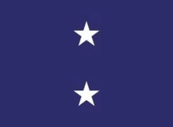 Navy Rear Admiral (2 Star) - Naval Officer Indoor Flag - Choose Options