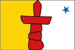 Nunavut Territory Flag (Canada), Header & Grommets - 3x5'