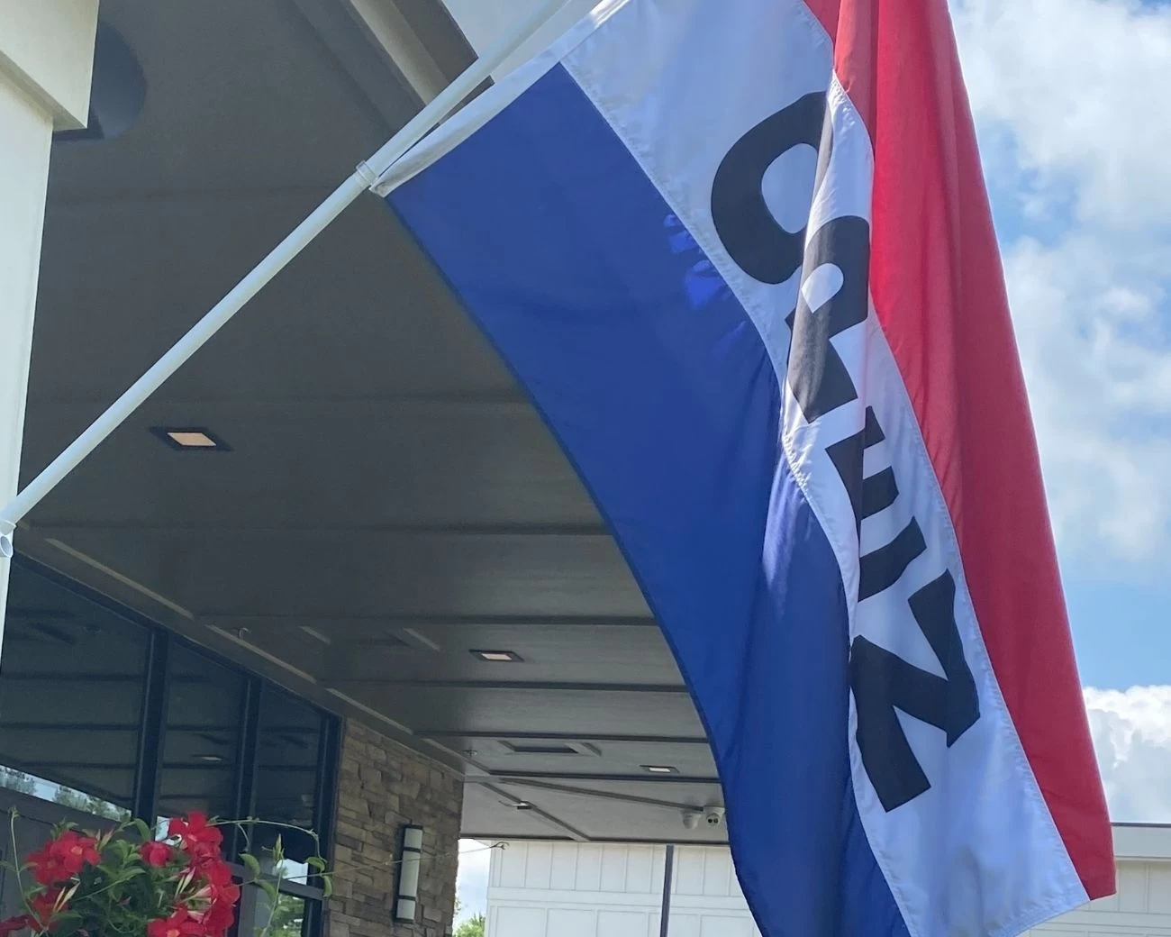 OPEN Flag, Red, White & Blue (Vertical) 3 OPEN Flag, Red, White & Blue (Vertical) - Image 3