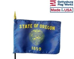 Oregon State Stick Flag -Flags and Banners Store oregon close up