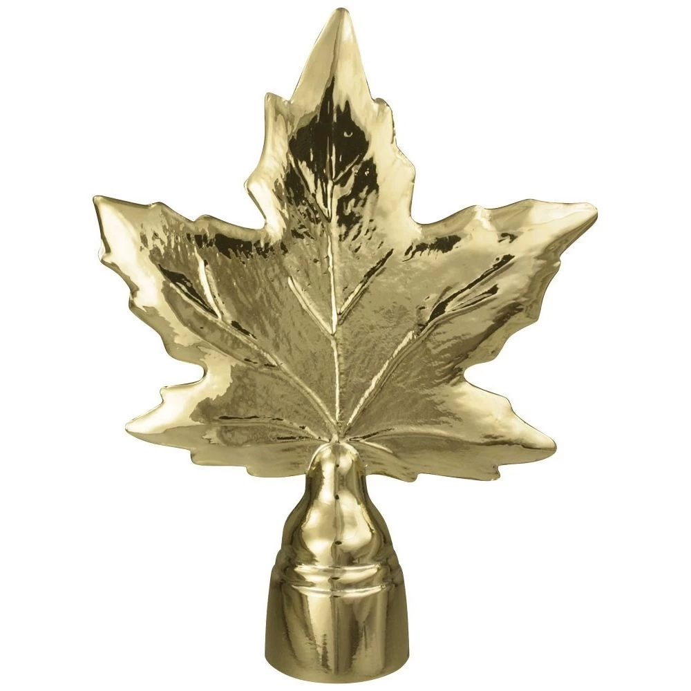 Maple Leaf Gold Finial 2 Maple Leaf Gold Finial - Image 2
