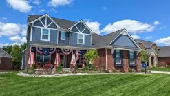8' Colonial Pulldown, Nylon -Flags and Banners Store patriotic buntings and pull downs on house 1 1