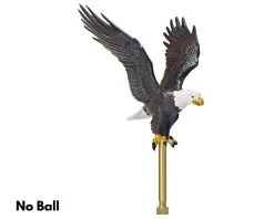 Painted Patriotic Flying Flagpole Eagle- Choose Sizes