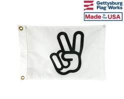 VICTORY PEACE SIGN BOAT FLAG