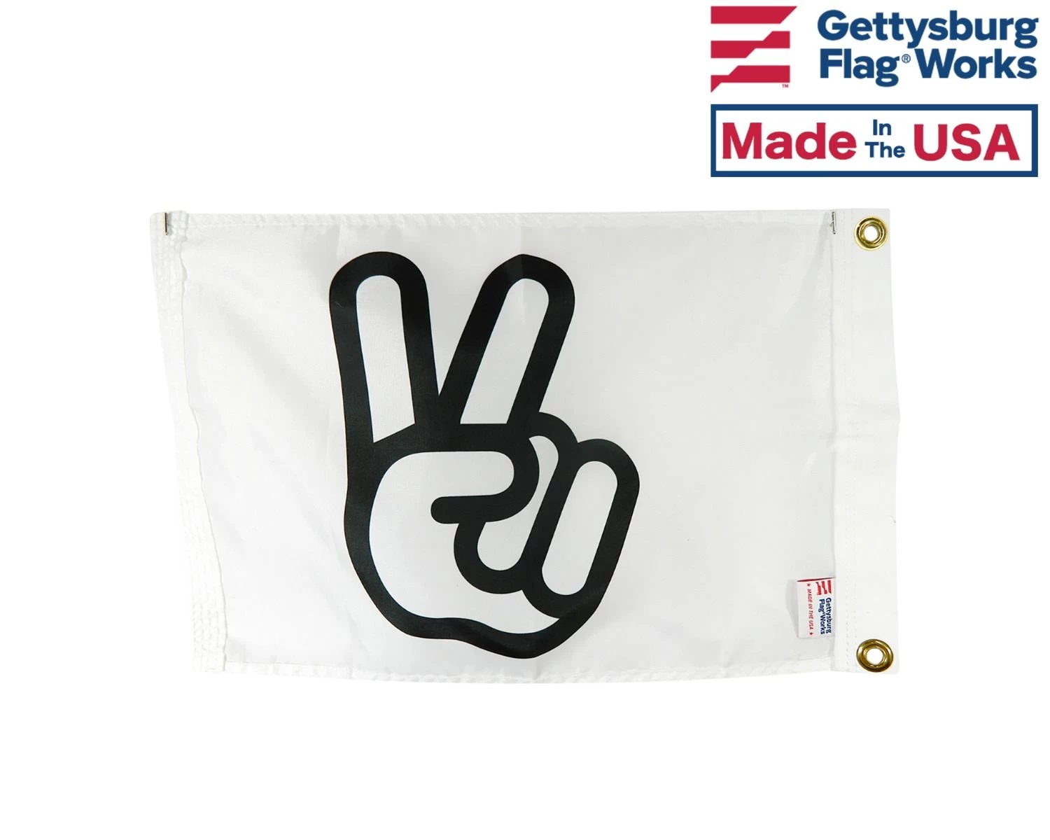 VICTORY PEACE SIGN BOAT FLAG 2 VICTORY PEACE SIGN BOAT FLAG - Image 2