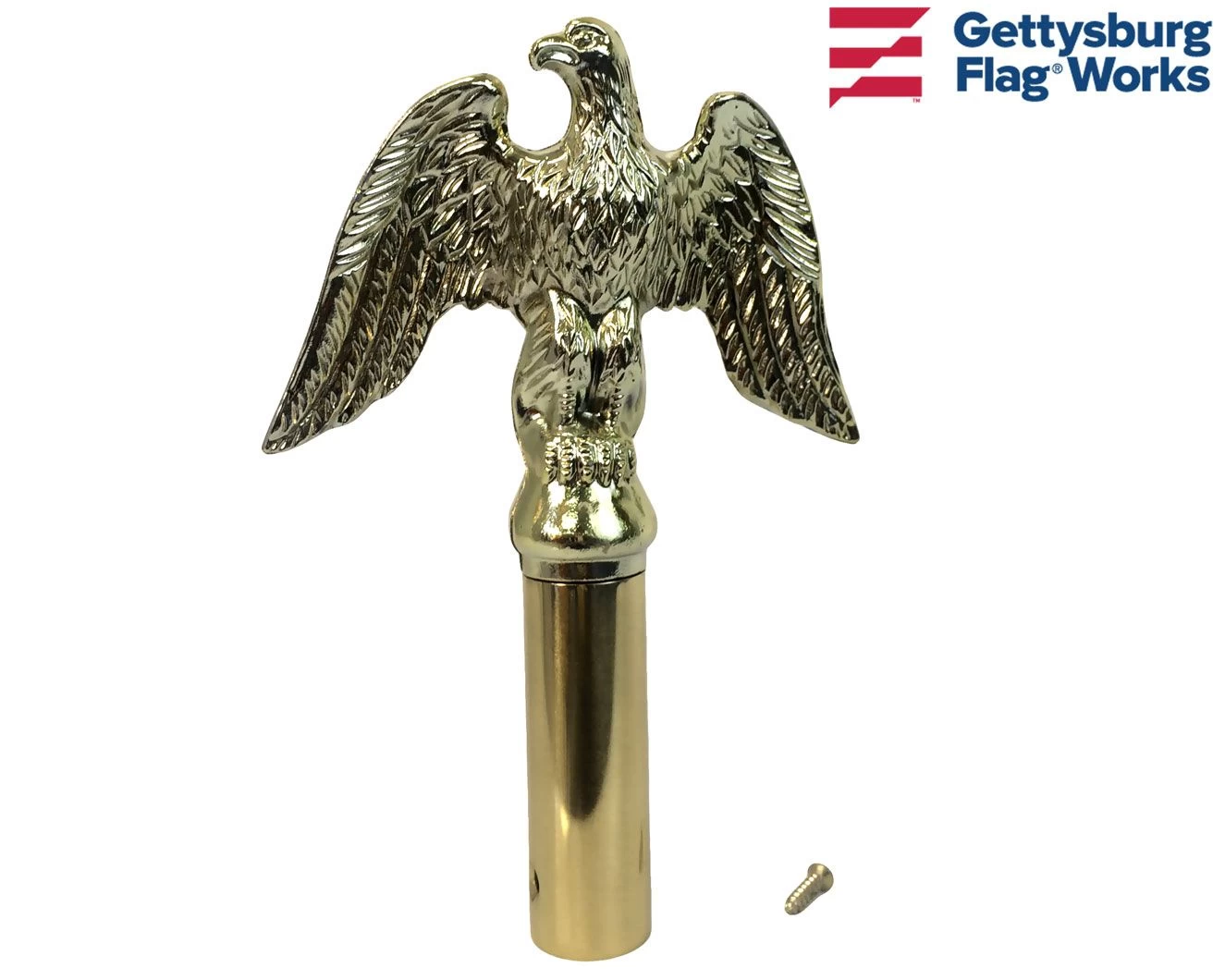 Perched Eagle Gold Finial - Choose Options 1 Perched Eagle Gold Finial - Choose Options