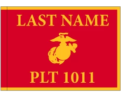 Personalized Platoon Number Guidon -Flags and Banners Store personal platoon guidon 1