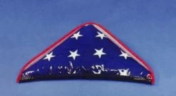 Vinyl Zipper Flag Case, Soft Plastic Triangle -Flags and Banners Store plastic memorial case