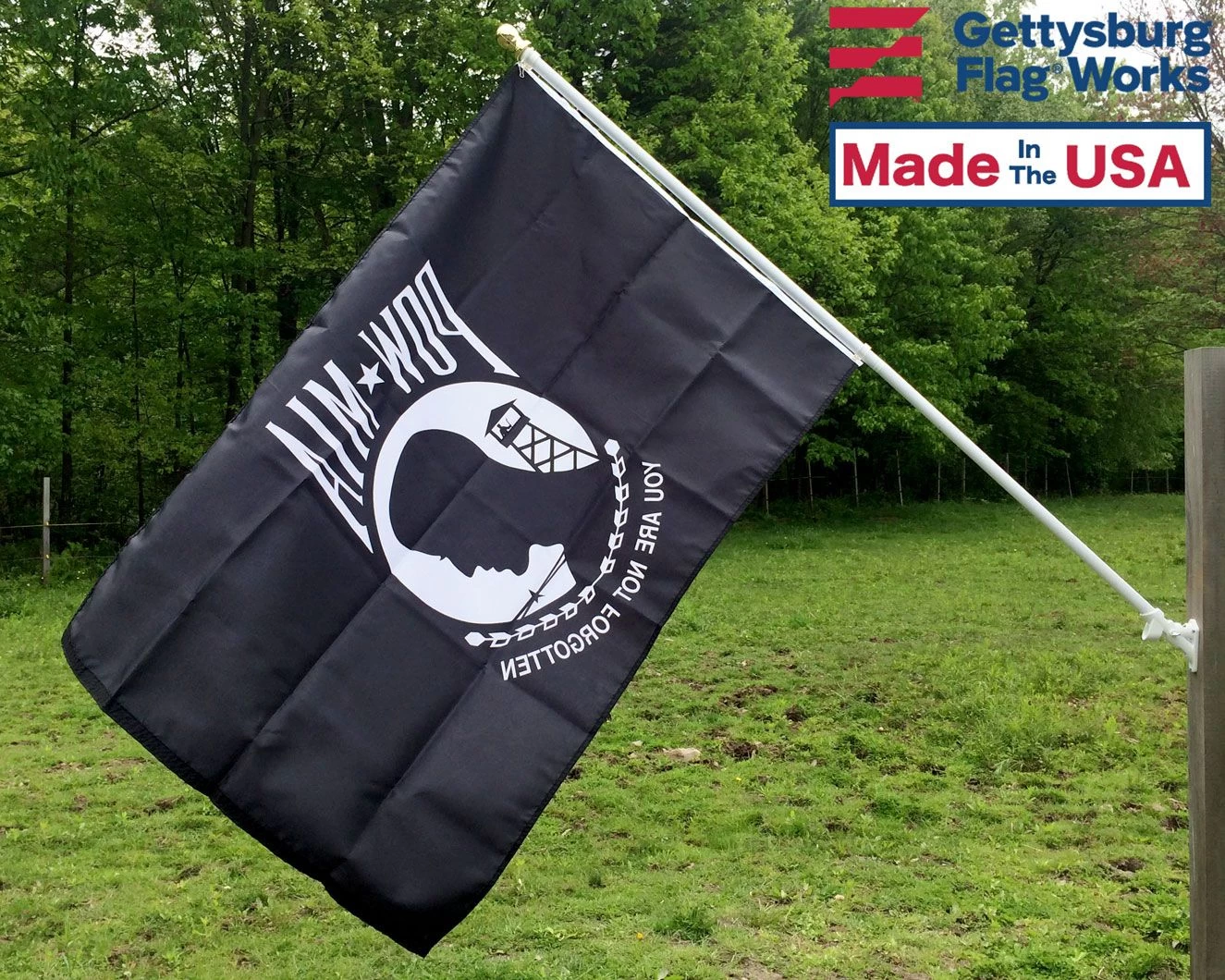 POW/MIA Outdoor Flag-NYLON 5 POW/MIA Outdoor Flag-NYLON - Image 5